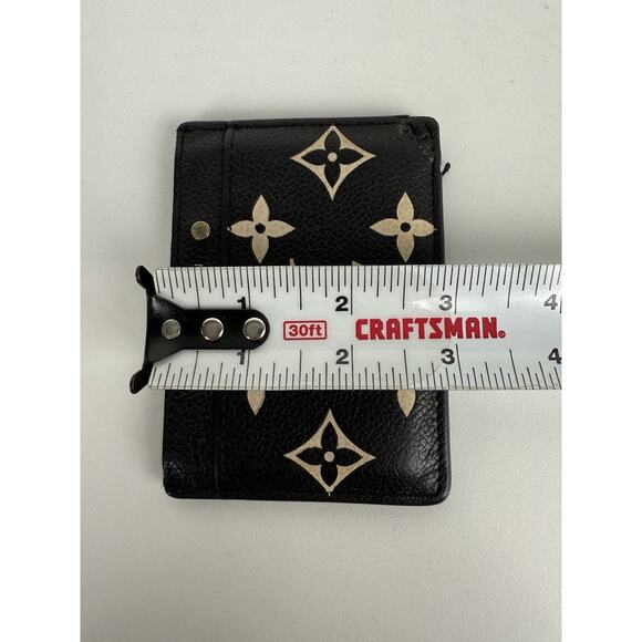 LOUIS VUITTON Porte Carte Saample Bicolor Monogram Empret Leather Card Case - Picture 10 of 10